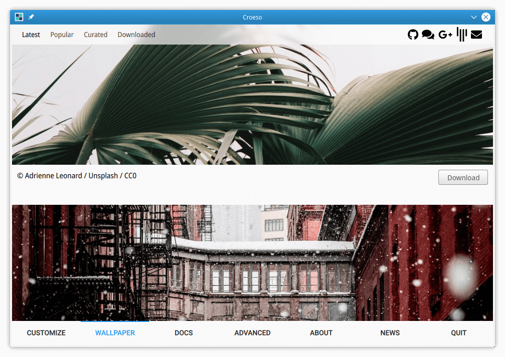 Croeso 的壁纸模块