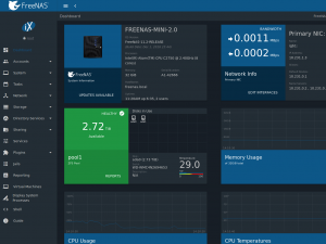 FreeNAS Dashboard - 1